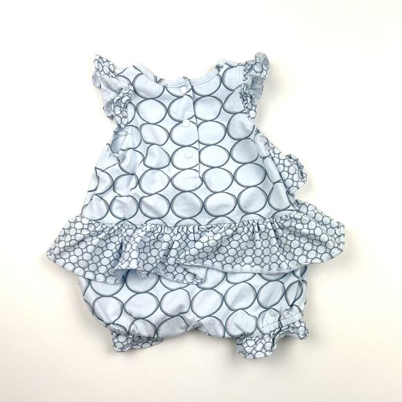Rabbit Moon Forget-Me-Not Blue Bubble Romper - Picture 6 of 6